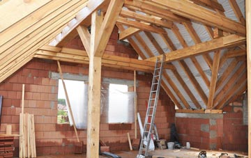 Stock Green attic trusses