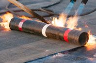 Stock Green flat roof sealing